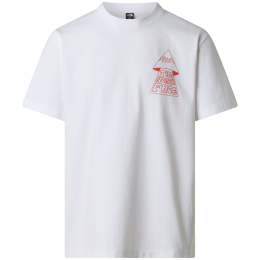 Koszulka męska The North Face M Mountain Play Relaxed Short Sleeve Tee-Graphic biały TNF WHITE