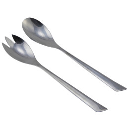 Sztućce Bo-Camp Salad servers 2 pcs srebrny Silver