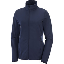 Bluza damska Salomon Outrack Full Zip Midlayer W ciemnoniebieski Nightish