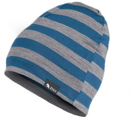 Czapka Zulu Cap Merino niebieski/szary StrapeNavyBlueGray