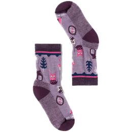 Skarpety dziecięce Smartwool Kids' Hike Light Cushion Critter Cache C fioletowy Purple Dawn
