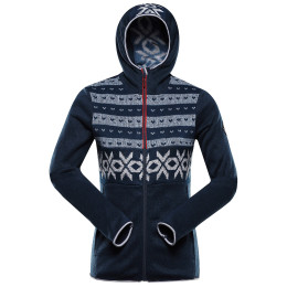 Męski sweter Alpine Pro Nores niebieski/biały
