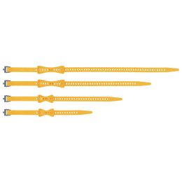 Zestaw pasków uniwersalnych Sea to Summit Stretch-Loc Set - 20mm 4 Pack żółty Yellow