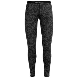 Damskie legginsy Icebreaker 200 Oasis Leggings Forest Shadows czarny/szary Black/Aop