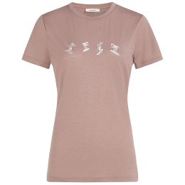 Koszulka damska Icebreaker Women Merino 150 Tech Lite SS Tee Snow Day różowy Summit