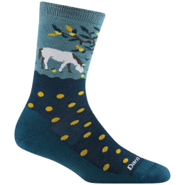 Skarpety damskie Darn Tough Wild Life Crew Lightweight With Cushion niebieski dark teal
