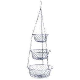 Organizer Bo-Camp Hanging baskets 3-level niebieski metal blue