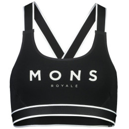 Sportowy biustonosz Mons Royale Stella X-Back Bra czarny Black