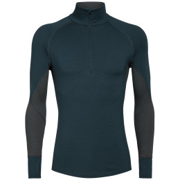 Koszulka męska Icebreaker Mens 260 Zone LS Half Zip 2021 niebieski/szary Nightfall/Monsoon