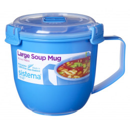 Kubek Sistema Large Soup Mug Color niebieski