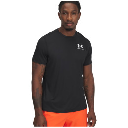 Koszulka męska Under Armour Heatgear Fitted SS czarny Black / / White