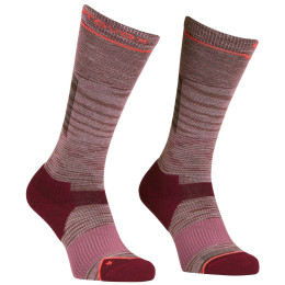 Damskie skarpety Ortovox Ski Tour Lt Comp Long Socks W różowy mountain rose blend