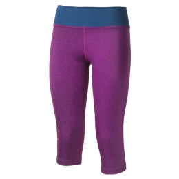 Legginsy damskie 3/4 Progress Betty 3Q 23TM fioletowy PurpleMelter/Petroleum/Pink