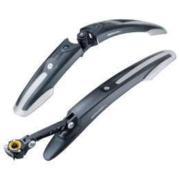 Błotniki Topeak Defender M1+M2 set 26er czarny/srerbny