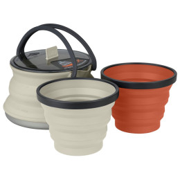 Zestaw naczyń Sea to Summit X-Set: 11 3pc szary/czerwony Sand / Rust