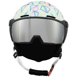 Kask narciarski dla dzieci Blizzard Flash Visor junior ski helmet biały white/multicolor