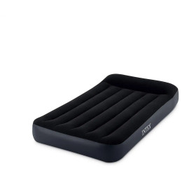 Nadmuchiwane łóżko Intex Twin Pillow Rest Classic ciemnoniebieski