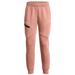 Damskie spodnie dresowe Under Armour Unstoppable Flc Jogger różowy