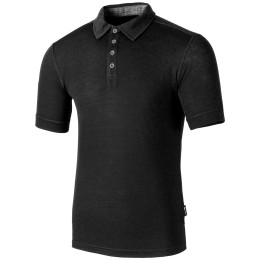 Koszulka męska Zulu Merino 160 Polo czarny black