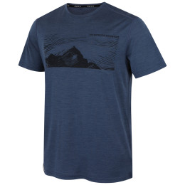Koszulka męska MOOA Merino Lyolite Highlander 150 Short ciemnoniebieski navy