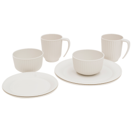 Zestaw naczyń Outwell Delish 2 Person Dinner Set beżowy Sandstone