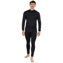 Męska koszulka Fundango Novak Midlayer czarny black
