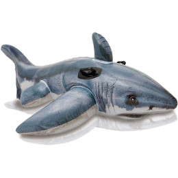 Nadmuchiwany rekin Intex White Shark RideOn 57525NP zarys