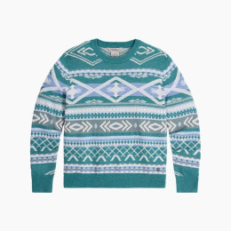 Sweter damski Royal Robins W Westlands Pullover niebieski/biały Mineral Htr Acacia Pt