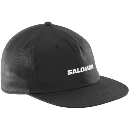 Bejsbolówka Salomon Cap Flat czarny DEEP BLACK