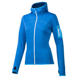 Bluza damska Ortovox Merino Fleece Hoody niebieski BlueOcean