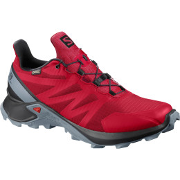 Buty męskie Salomon Supercross Gtx czerwony BarbadosCherry/Black/FlintStone