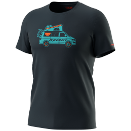Koszulka męska Dynafit Graphic Co M S/S Tee fioletowy blueberry/DYNAVAN