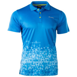 Koszulka męska Elbrus Kantale niebieski FrenchBlueTrianglePrint/AcidLime