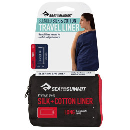 Wkład do śpiwora Sea to Summit Silk+Cotton Liner Long Rec (2020) niebieski NavyBlue