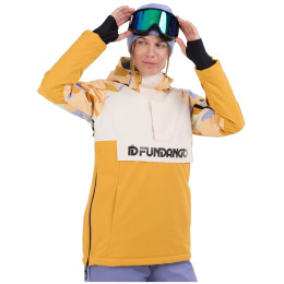 Kurtka zimowa damska Fundango Birch ECO Logo Anorak żółty/fioletowy corn cloud