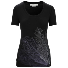Damska koszulka Icebreaker Women Tech Lite II SS Scoop Tee Plume czarny Black