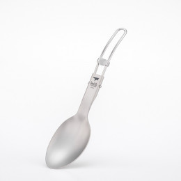 Łyżki Keith Titanium Folding Titanium Spoon szary