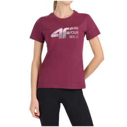 Koszulka damska 4F Tshirt F3496 różowy Dark Pink