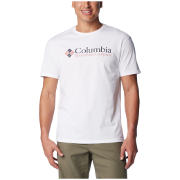 Koszulka męska Columbia CSC Basic Logo Tee biały White, Black CSC Retro