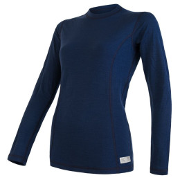 Koszulka funkcyjna damska z długim rękawem Sensor Merino DF ciemnoniebieski deep blue