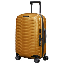 Walizka podróżna Samsonite Proxis Spinner 55 EXP Width złoty Honey Gold
