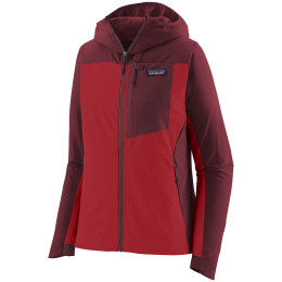 Damska kurtka softshellowa Patagonia R1 CrossStrata Hoody czerwony Touring Red