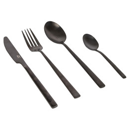 Zestaw sztućców Bo-Camp 16 Piece Cutlery Set Ballona czarny