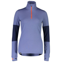 Koszulka damska Mons Royale Cornice Half Zip niebieski/czarny BlueVelvet