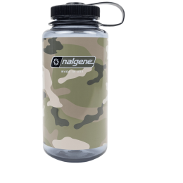 Butelka Nalgene Wide Mouth Camo Print 1000 ml szary/czarny Gray w/Black Camo