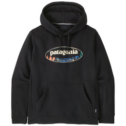 Męska bluza Patagonia Men's '95 Oval Logo Uprisal Hoody czarny Black: Kaleido