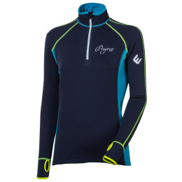 Bluza damska Progress TS Tispa Zip 17NP ciemnoniebieski TmModrá/Turquoise