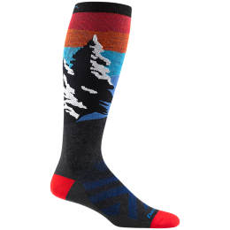 Męskie podkolanówki Darn Tough Solstice Otc Lightweight niebieski/czerwony charcoal