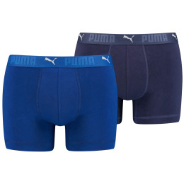 Męskie bokserki Puma Sport Cotton Boxers 2P niebieski Blue Combo