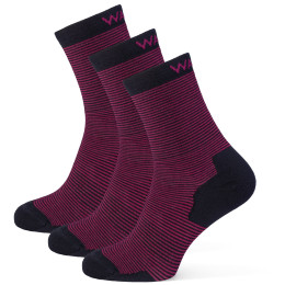 Skarpetki Warg Happy Merino W Mini Mix 3 pack czarny/różówy Black/Pink